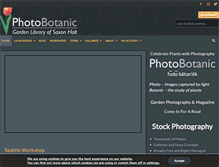 Tablet Screenshot of photobotanic.com